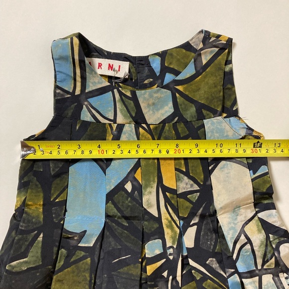 Marni NWT Girls Silk Printed Dress Size 4 - Picture 6 of 7